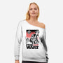 Star Cat Wars-Womens-Off Shoulder-Sweatshirt-Umberto Vicente