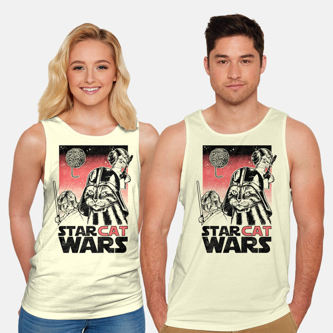 Star Cat Wars-Unisex-Basic-Tank-Umberto Vicente