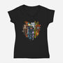 Love Of Dragons-Womens-V-Neck-Tee-JamesQJO