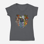 Love Of Dragons-Womens-V-Neck-Tee-JamesQJO