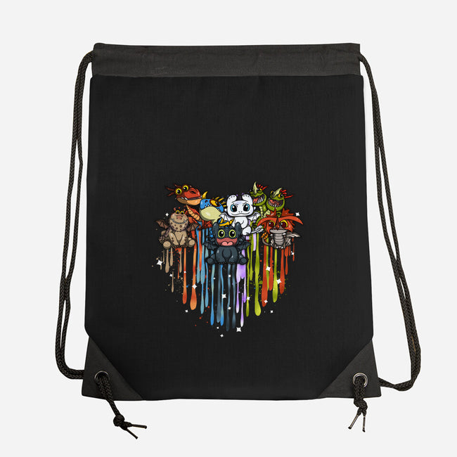 Love Of Dragons-None-Drawstring-Bag-JamesQJO