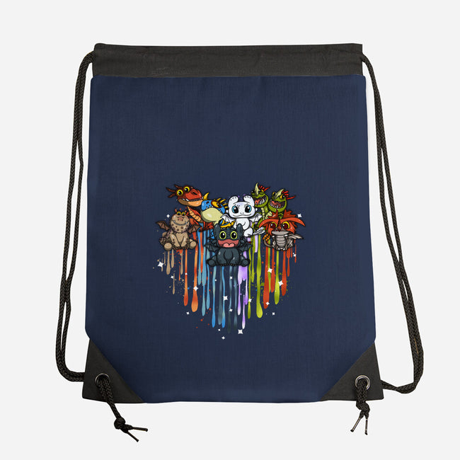 Love Of Dragons-None-Drawstring-Bag-JamesQJO