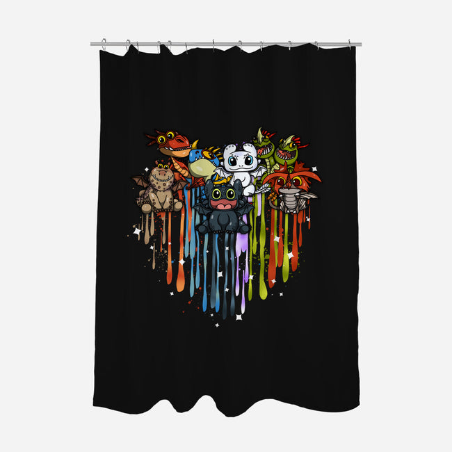 Love Of Dragons-None-Polyester-Shower Curtain-JamesQJO