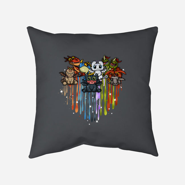 Love Of Dragons-None-Removable Cover-Throw Pillow-JamesQJO