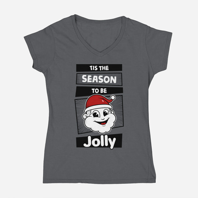 To Be Jolly-Womens-V-Neck-Tee-krisren28