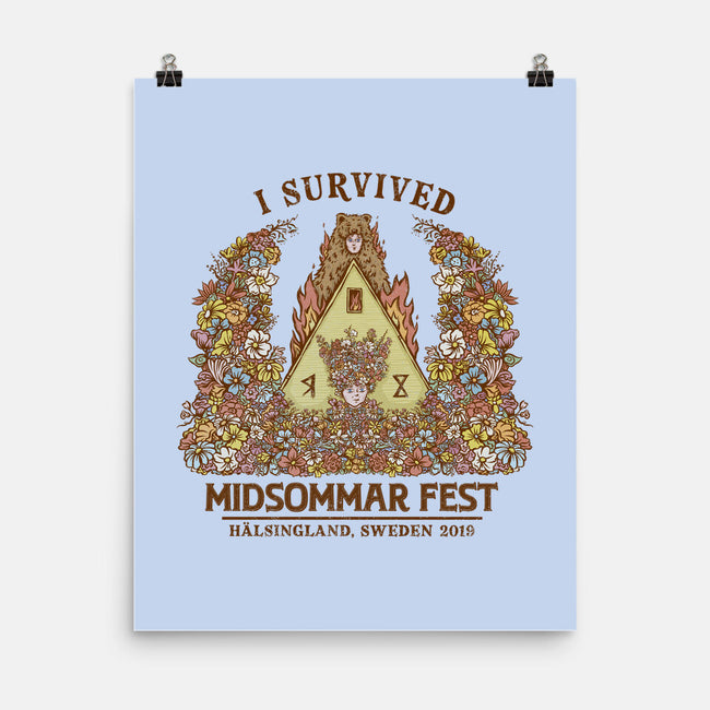 I Survived Midsommar Fest-None-Matte-Poster-kg07