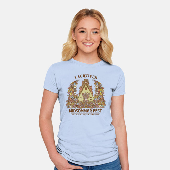 I Survived Midsommar Fest-Womens-Fitted-Tee-kg07