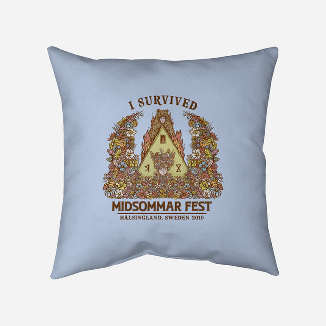 I Survived Midsommar Fest-None-Non-Removable Cover w Insert-Throw Pillow-kg07