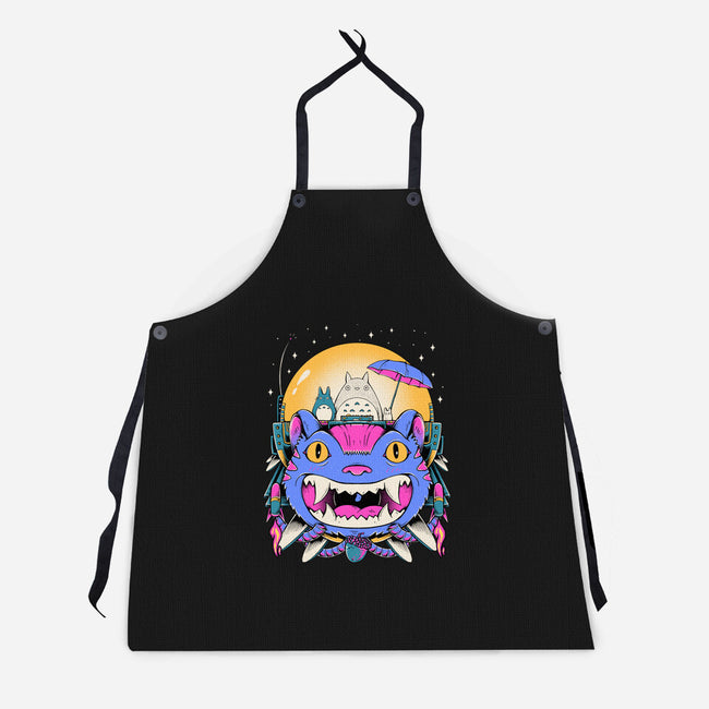 Unidentified Flying Cat-Unisex-Kitchen-Apron-GODZILLARGE