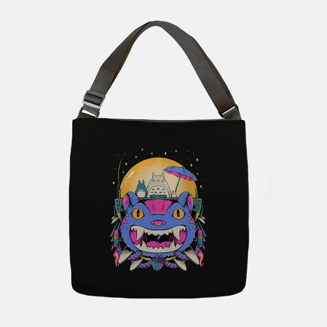 Unidentified Flying Cat-None-Adjustable Tote-Bag-GODZILLARGE