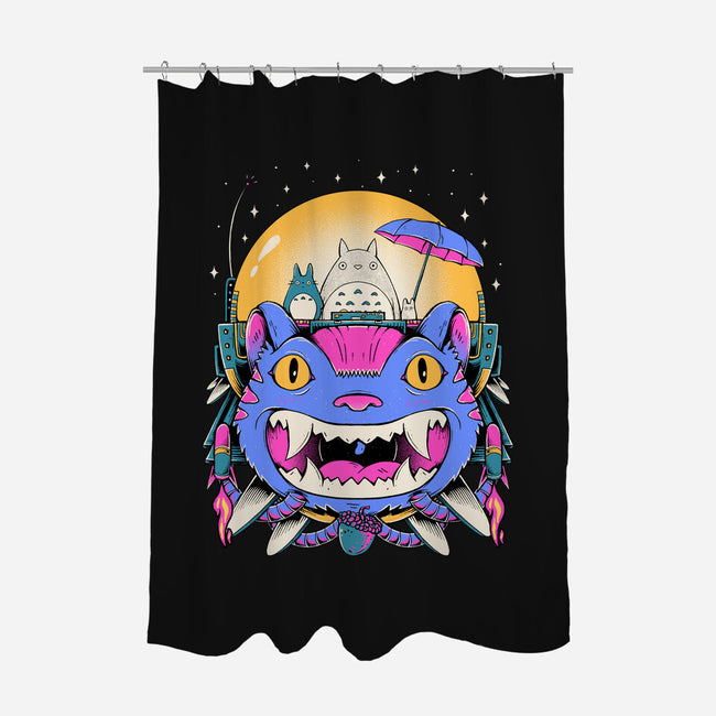 Unidentified Flying Cat-None-Polyester-Shower Curtain-GODZILLARGE