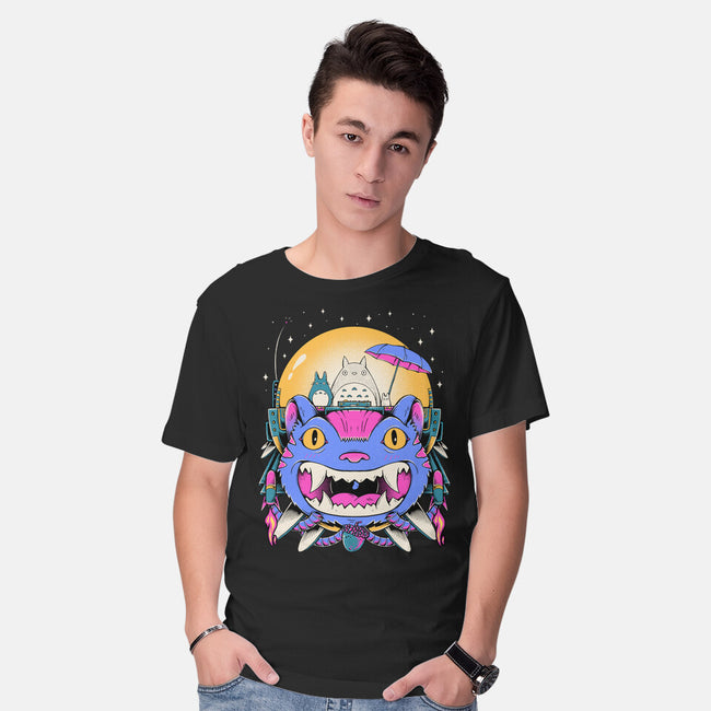 Unidentified Flying Cat-Mens-Basic-Tee-GODZILLARGE