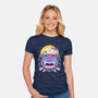 Unidentified Flying Cat-Womens-Fitted-Tee-GODZILLARGE