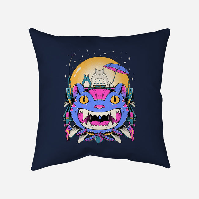 Unidentified Flying Cat-None-Removable Cover-Throw Pillow-GODZILLARGE