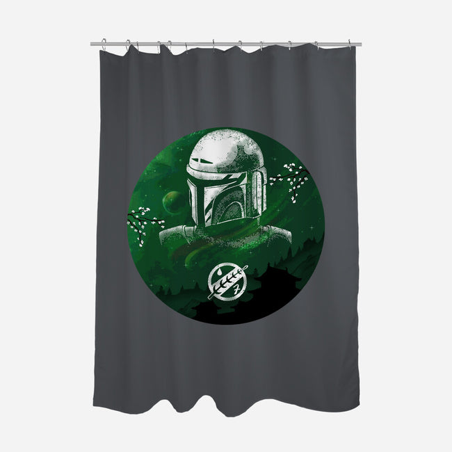 Hunter Galaxy-None-Polyester-Shower Curtain-Astrobot Invention