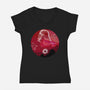 Dark Lord Galaxy-Womens-V-Neck-Tee-Astrobot Invention