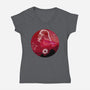 Dark Lord Galaxy-Womens-V-Neck-Tee-Astrobot Invention