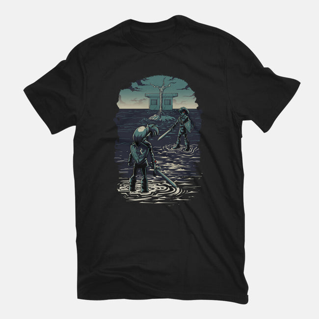 Link Vs Dark Link-Unisex-Basic-Tee-Diego Oliver