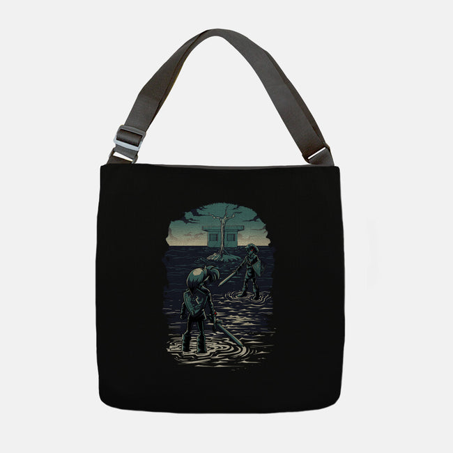 Link Vs Dark Link-None-Adjustable Tote-Bag-Diego Oliver