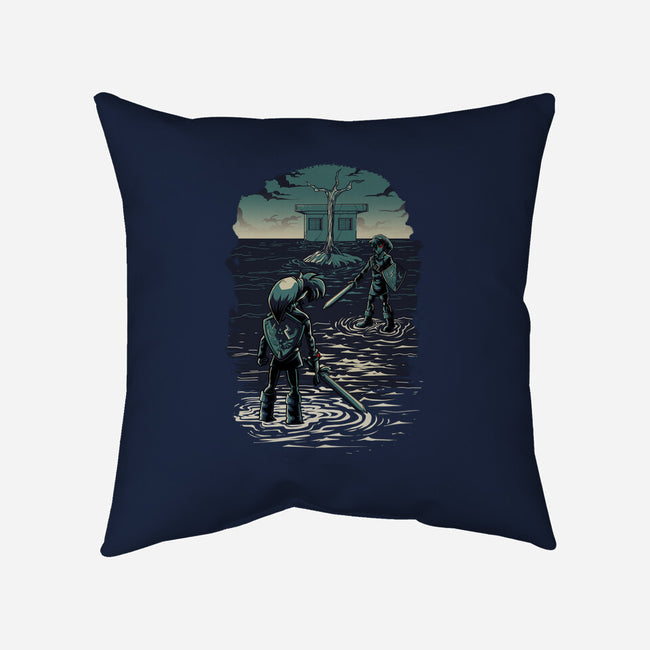 Link Vs Dark Link-None-Non-Removable Cover w Insert-Throw Pillow-Diego Oliver