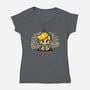 The Legend Link-Womens-V-Neck-Tee-ashytaka