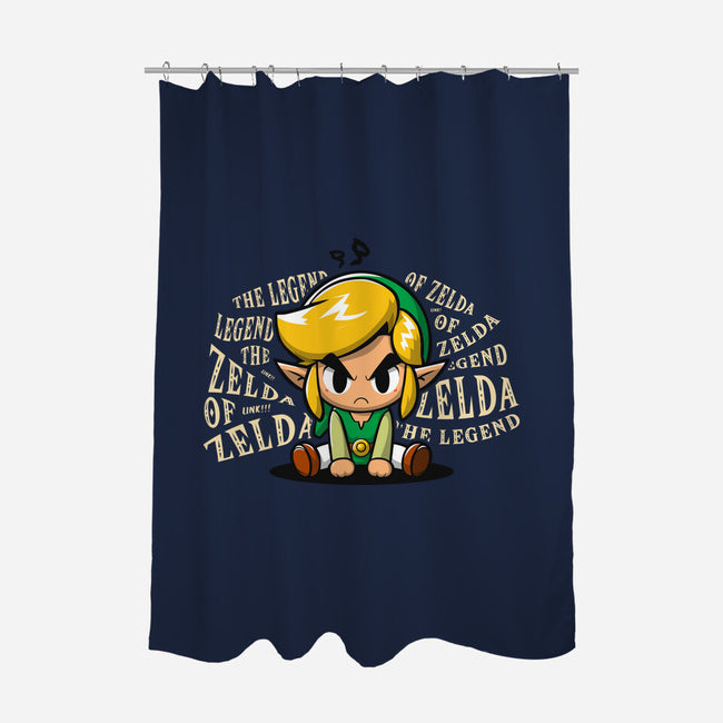 The Legend Link-None-Polyester-Shower Curtain-ashytaka