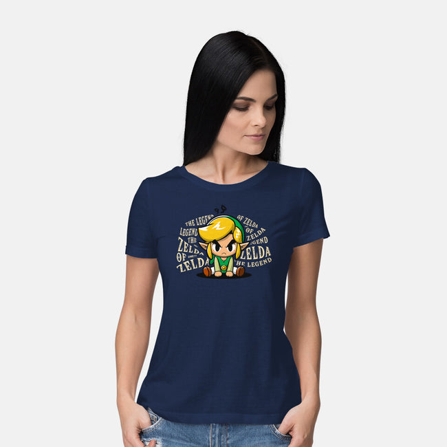 The Legend Link-Womens-Basic-Tee-ashytaka