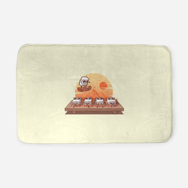 Sushi Sunset-None-Memory Foam-Bath Mat-erion_designs