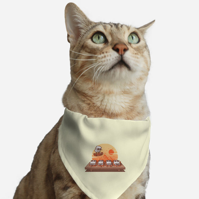 Sushi Sunset-Cat-Adjustable-Pet Collar-erion_designs