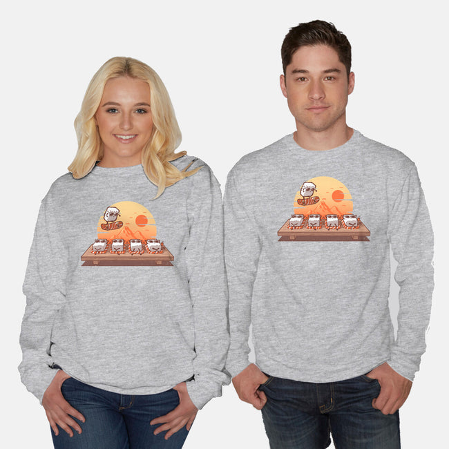 Sushi Sunset-Unisex-Crew Neck-Sweatshirt-erion_designs