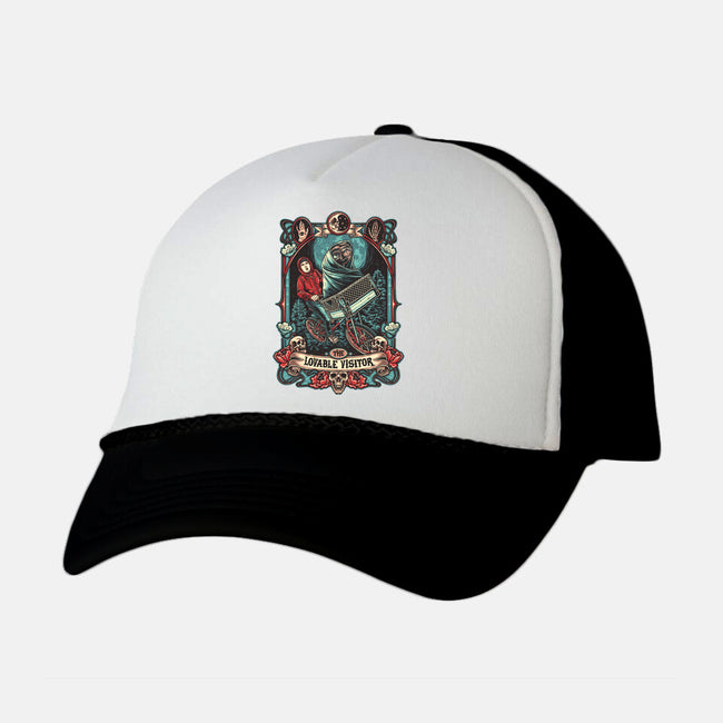 The Lovable Visitor-Unisex-Trucker-Hat-momma_gorilla