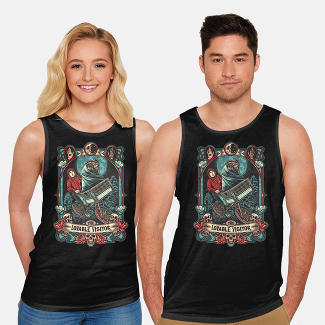 The Lovable Visitor-Unisex-Basic-Tank-momma_gorilla