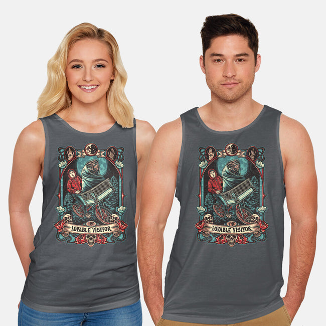 The Lovable Visitor-Unisex-Basic-Tank-momma_gorilla