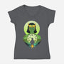 For All Time-Womens-V-Neck-Tee-dandingeroz