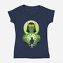 For All Time-Womens-V-Neck-Tee-dandingeroz