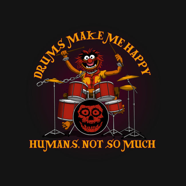 Drums Make Me Happy-Womens-Basic-Tee-rmatix