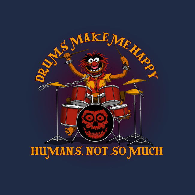 Drums Make Me Happy-Womens-V-Neck-Tee-rmatix