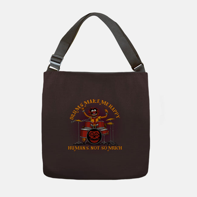 Drums Make Me Happy-None-Adjustable Tote-Bag-rmatix