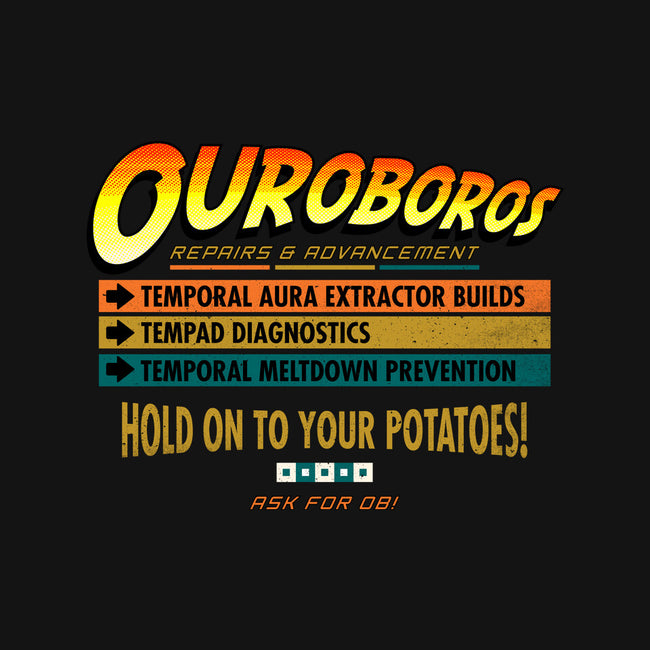 Ouroboros Repairs-None-Glossy-Sticker-rocketman_art