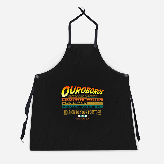 Ouroboros Repairs-Unisex-Kitchen-Apron-rocketman_art
