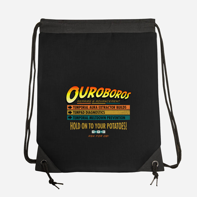 Ouroboros Repairs-None-Drawstring-Bag-rocketman_art