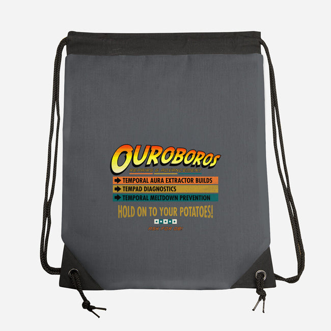 Ouroboros Repairs-None-Drawstring-Bag-rocketman_art