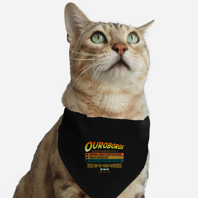 Ouroboros Repairs-Cat-Adjustable-Pet Collar-rocketman_art