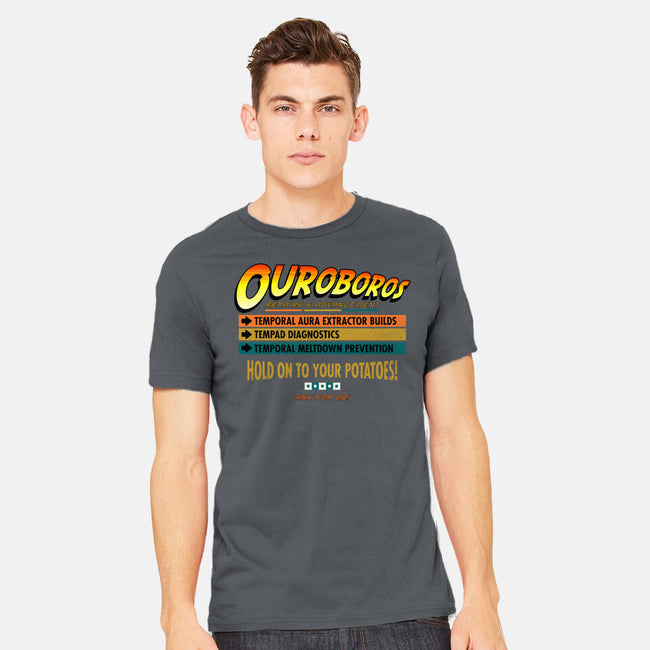 Ouroboros Repairs-Mens-Heavyweight-Tee-rocketman_art