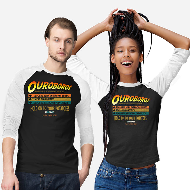 Ouroboros Repairs-Unisex-Baseball-Tee-rocketman_art