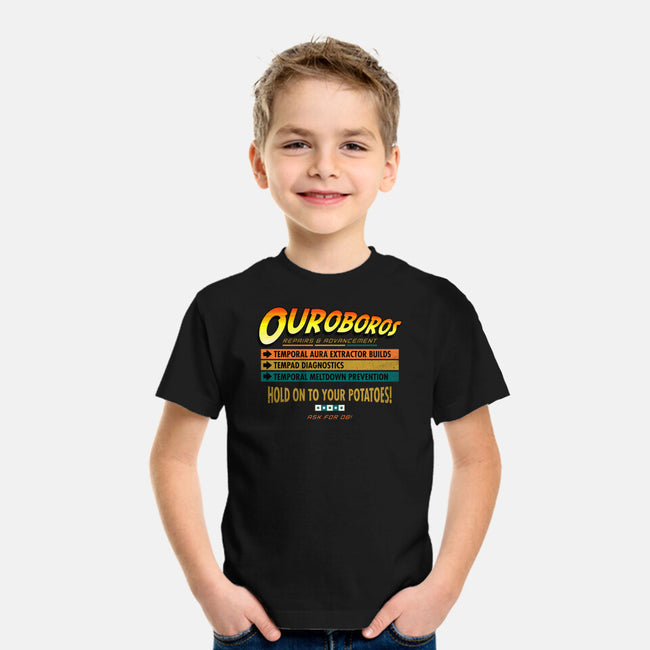 Ouroboros Repairs-Youth-Basic-Tee-rocketman_art