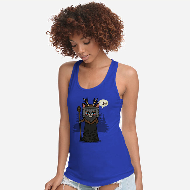 The Knight Who Says Meh-Womens-Racerback-Tank-Boggs Nicolas