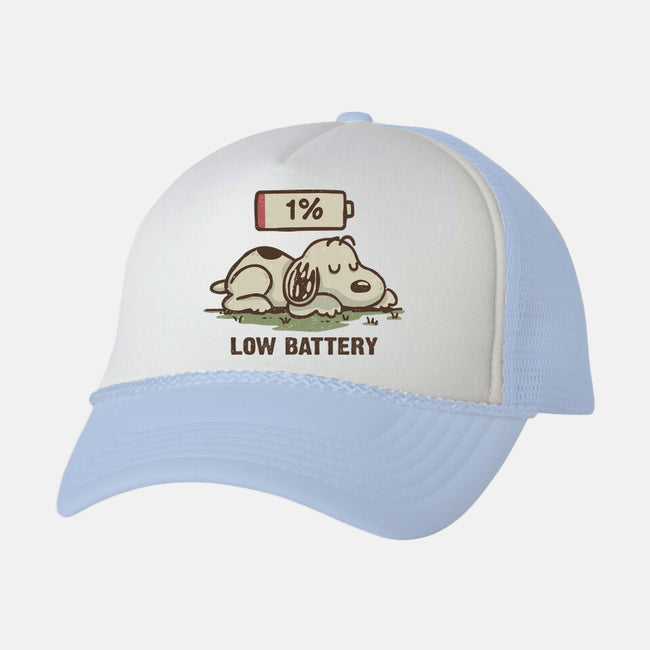 Low Battery-Unisex-Trucker-Hat-Xentee