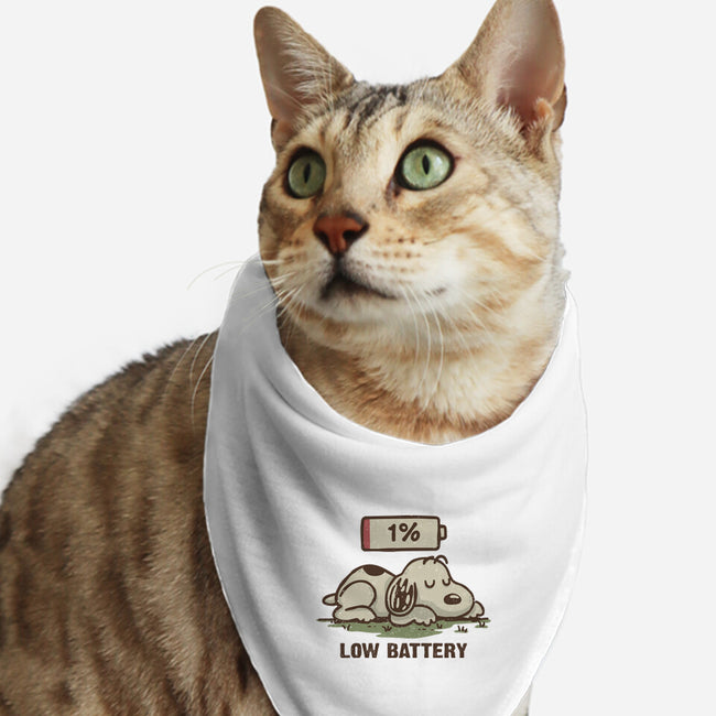 Low Battery-Cat-Bandana-Pet Collar-Xentee