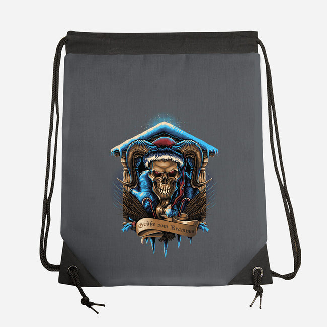 The Shrine Of Krampus-None-Drawstring-Bag-daobiwan